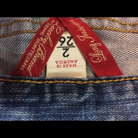 Lucky Brand Bootcut Jeans Sz 2 Embellished Pockets - Picture 5 of 7